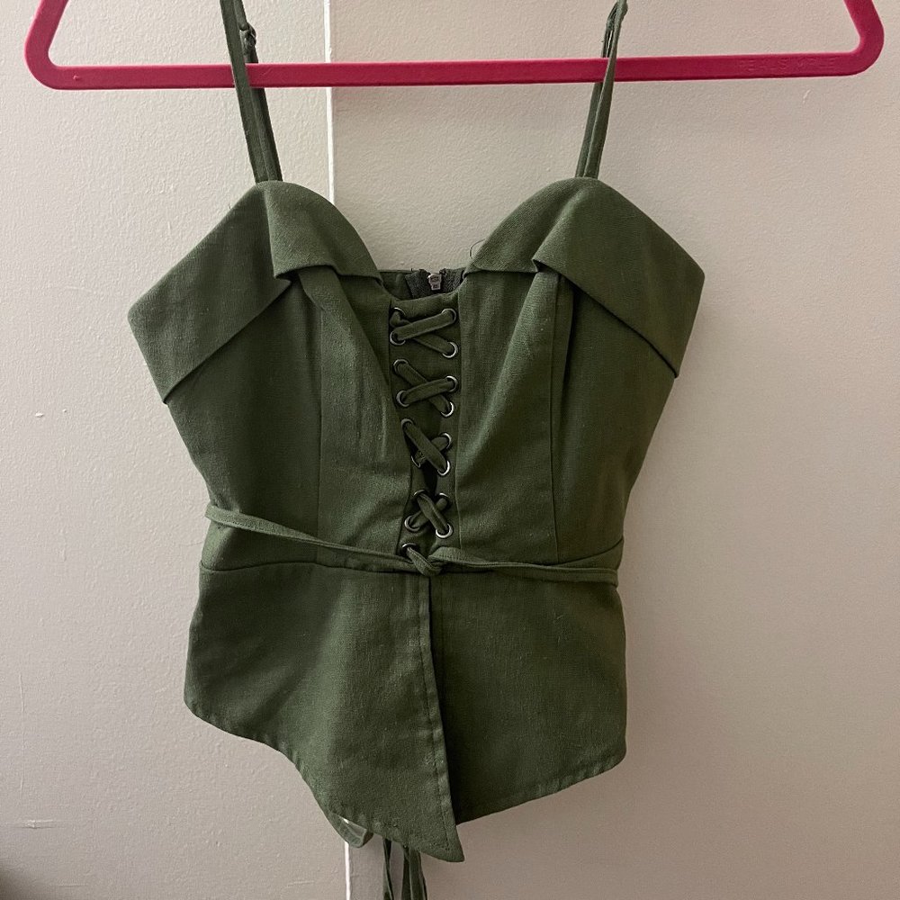 Green Going out Top - From Mixology - Size Small